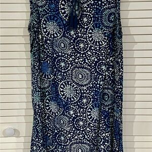 Sonoma Navy and White Mandala Swim Cover-Up